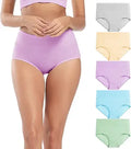 Molasus Women's Cotton High Waisted Full Coverage Briefs - Comfortable