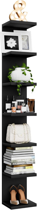 7 Tier Wall Shelf Unit - Space-Saving Floating Wall Shelves