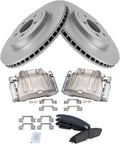 TRQ Front Brake Calipers Ceramic Pads Rotors for 300 - Complete Front