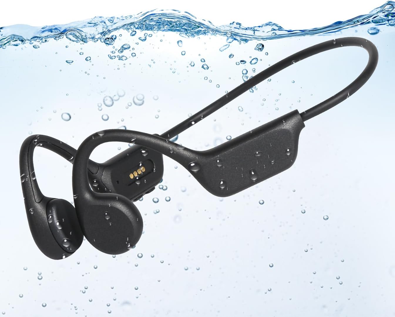 Swimming Headphones with IPX8 Waterproof Bone Conduction Tech