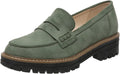 Womens Loafers Platform Chunky Penny Loafer Lug Sole (Style J1XT)