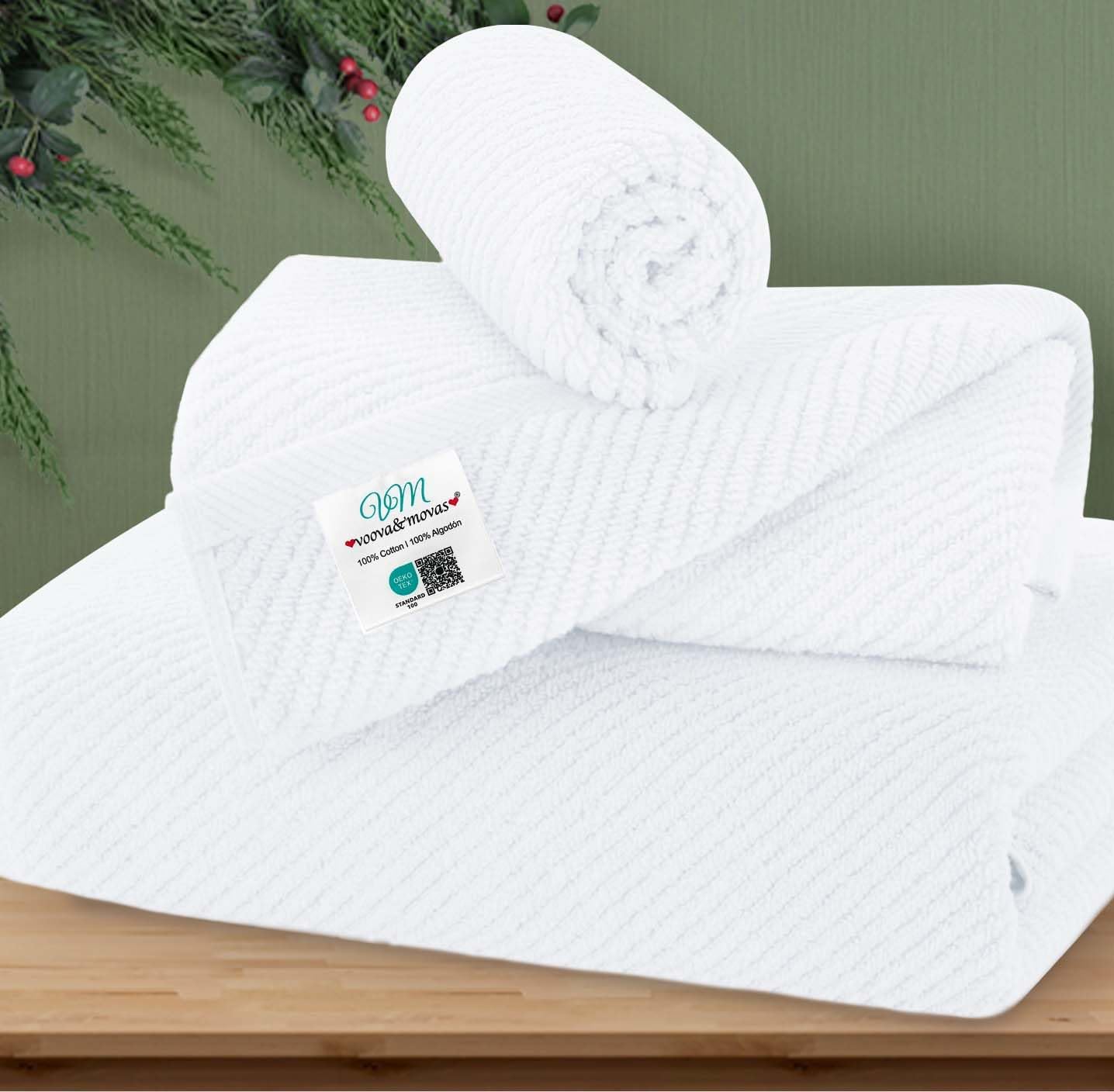 Luxurious 3-Piece Cotton Towel Set for Bathroom Essentials