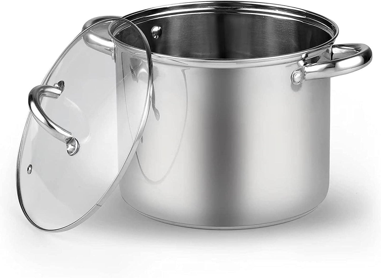Cook N Home 12-Quart Stainless Steel Stockpot for Large Meals