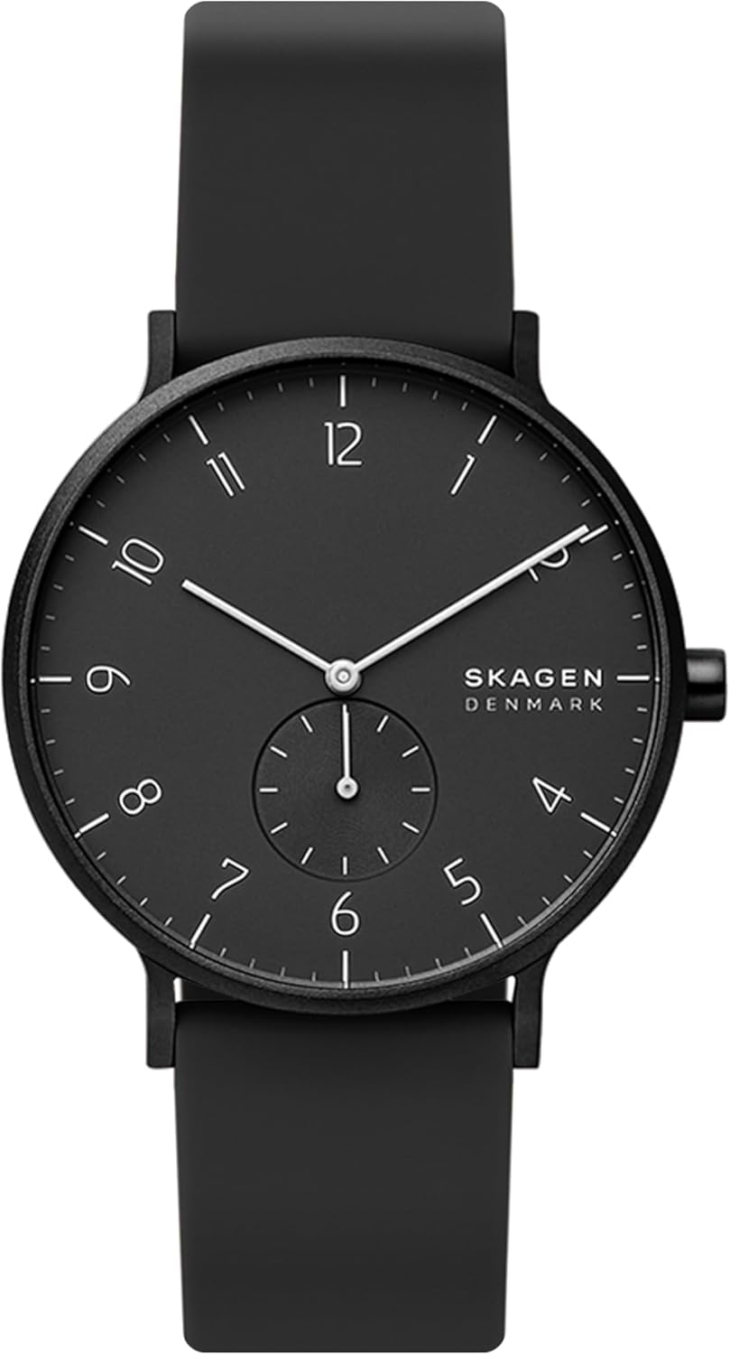 Skagen Aaren Silicone Watch for Stylish Men or Women