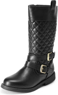 Girls Knee High Riding Boots with Side Zipper - Comfortable Fit