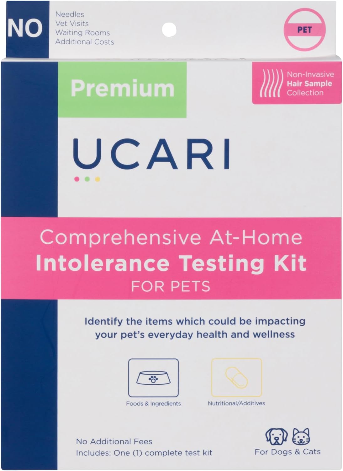 UCARI Pet Sensitivity Test for Cats and Dogs - 750+ Intolerances