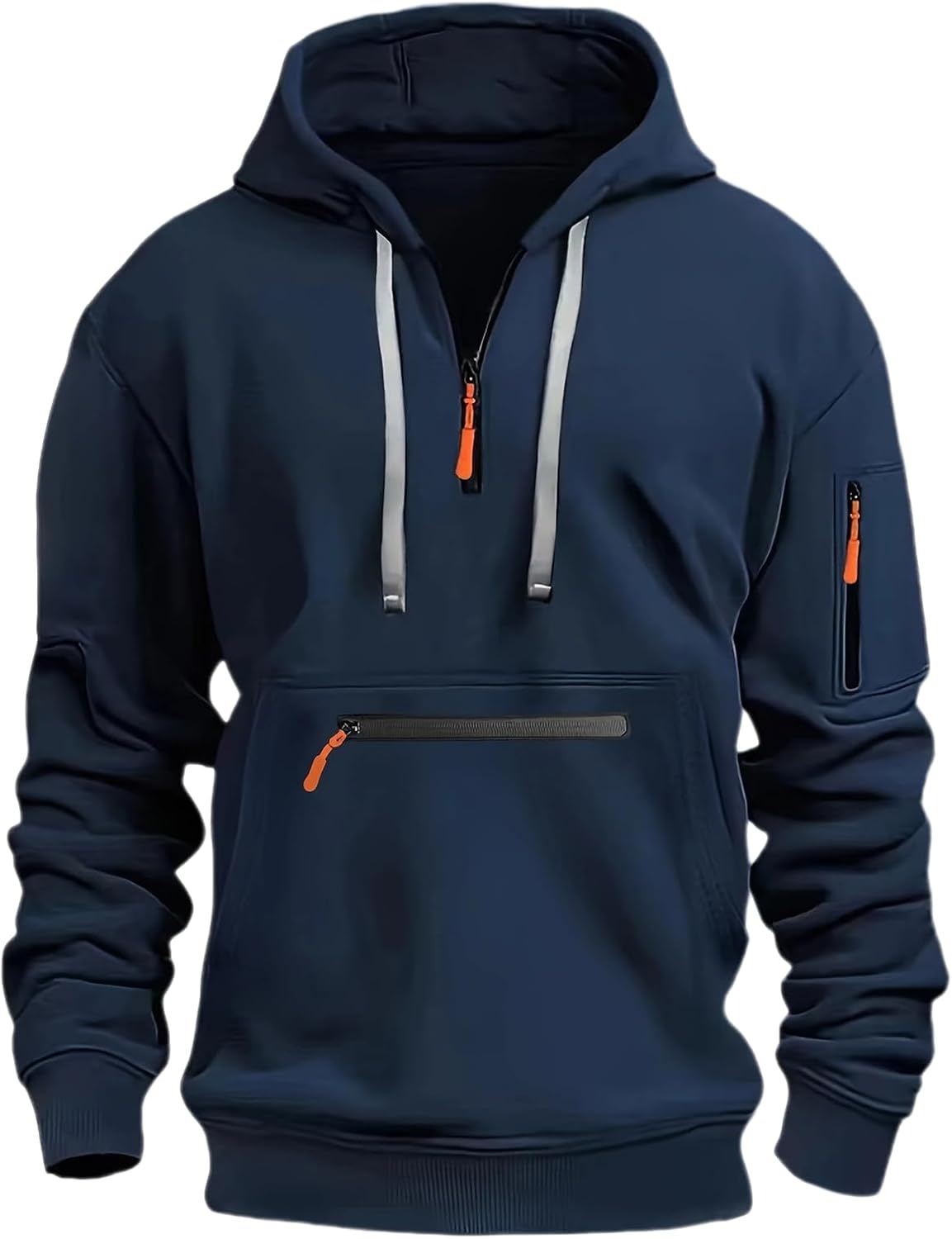 Vintage Tactical Quarter Zip Hoodie - Winter Ready