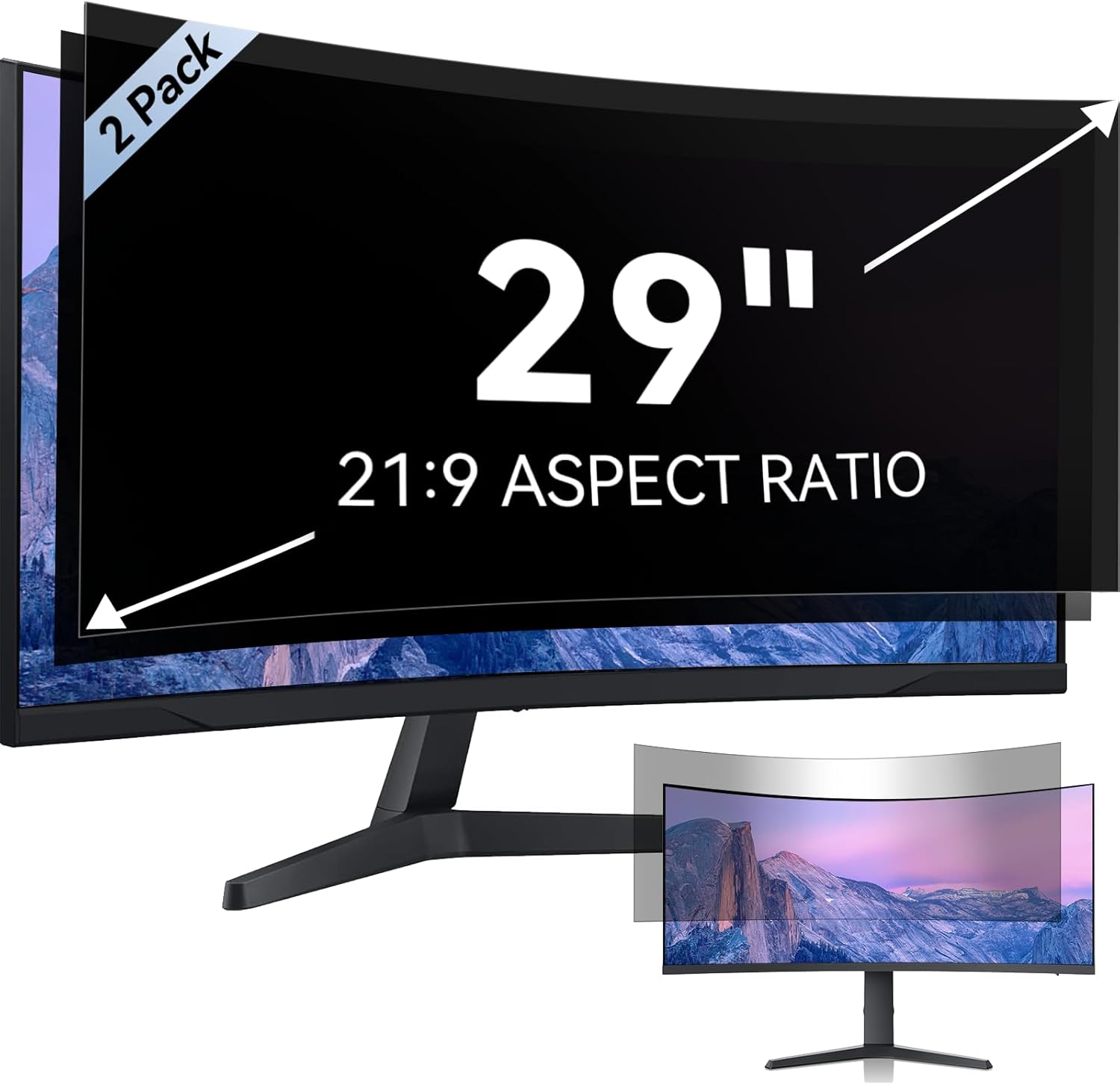 29 Inch Computer Privacy Screen for Widescreen Monitors