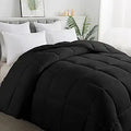 All-Season Black Down Alternative Quilted Comforter - Lightweight Cal