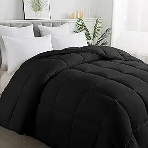 ELNIDO QUEEN All-Season Black Down Alternative Comforter