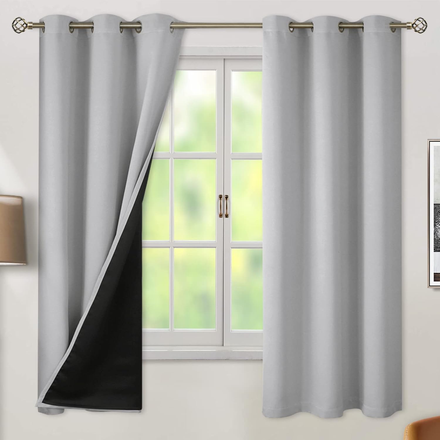 BGment 100% Blackout Curtains for Bedroom with Thermal Insulation