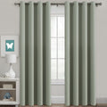 H.VERSAILTEX Thermal Blackout Grommet Curtains - Light Sage