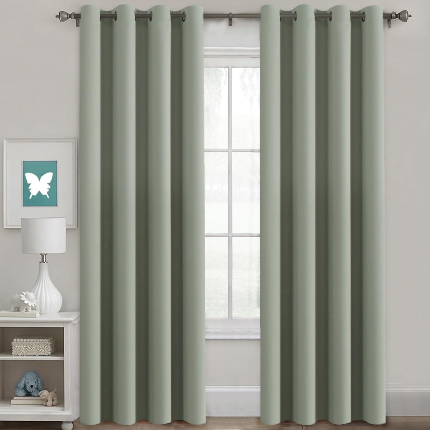 H.VERSAILTEX Blackout Thermal Insulated Grommet Curtains Set