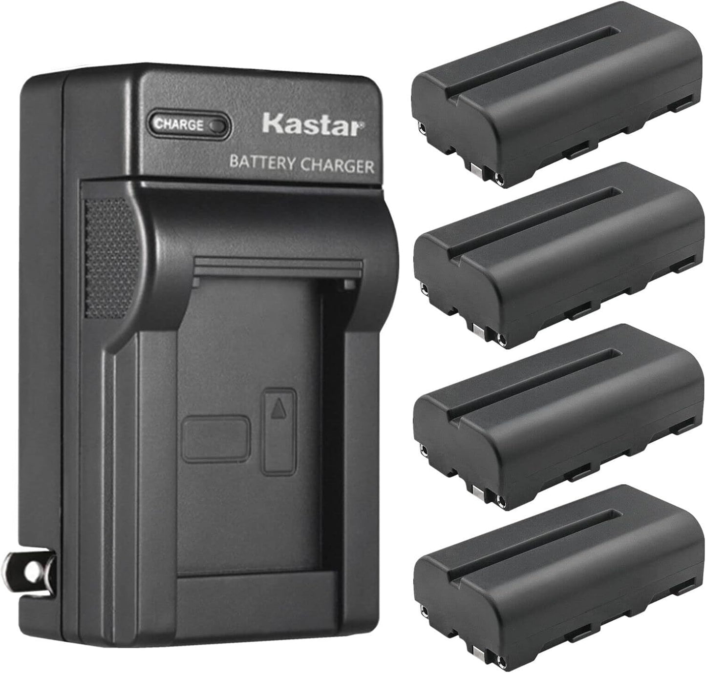 Kastar 4-Pack NP-F550 / NP-F570 Battery and Charger for GVM Lights