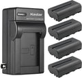 Kastar 4-Pack NP-F550 NP-F570 Batteries + AC Charger - Reliable Power
