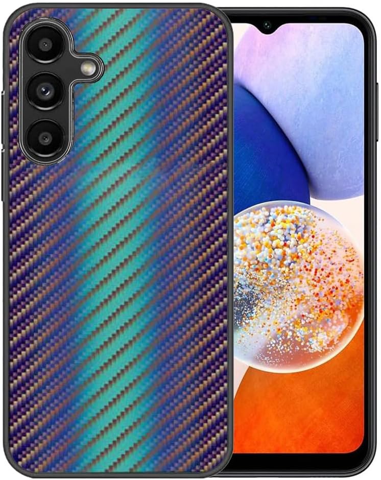 Bark Phone A14 Case - Colorful Wave Pattern, Shockproof Slim Design - Blue
