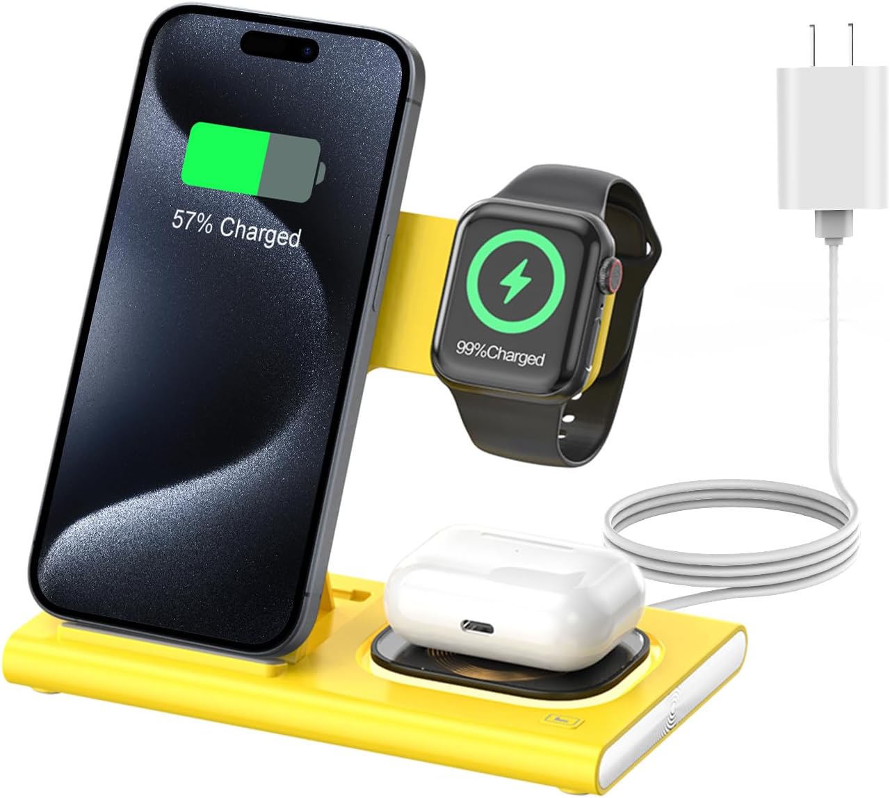 3 in 1 Charging Station for iPhone 17 - Foldable Wireless Dock