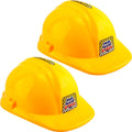 Child Construction Hats 2-Pack Yellow Hard Hat for Kids - Dress Up