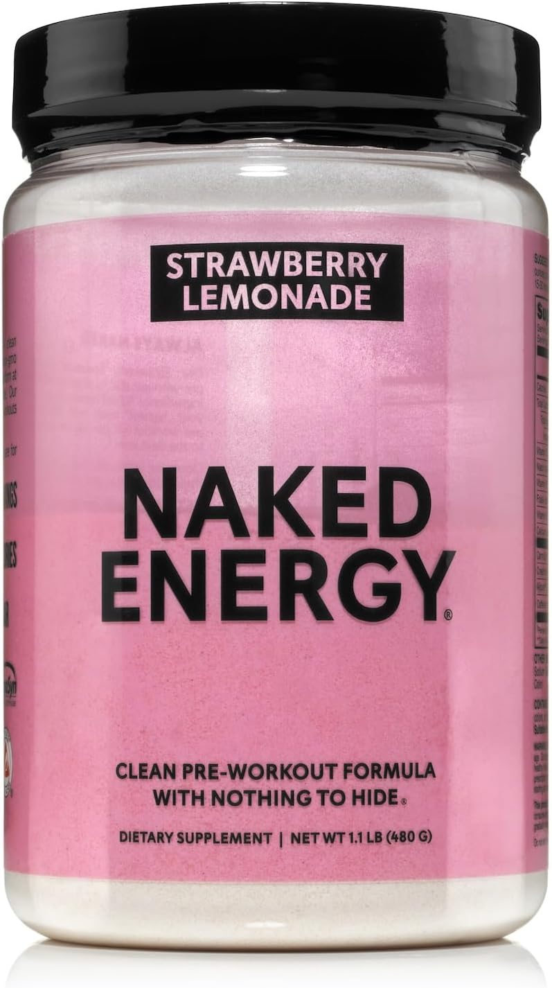 NAKED Strawberry Lemonade Energy - Vegan Pre Workout Supplement