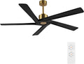 WINGBO 72ft DC Ceiling Fan No Light - Quiet, Energy Efficient