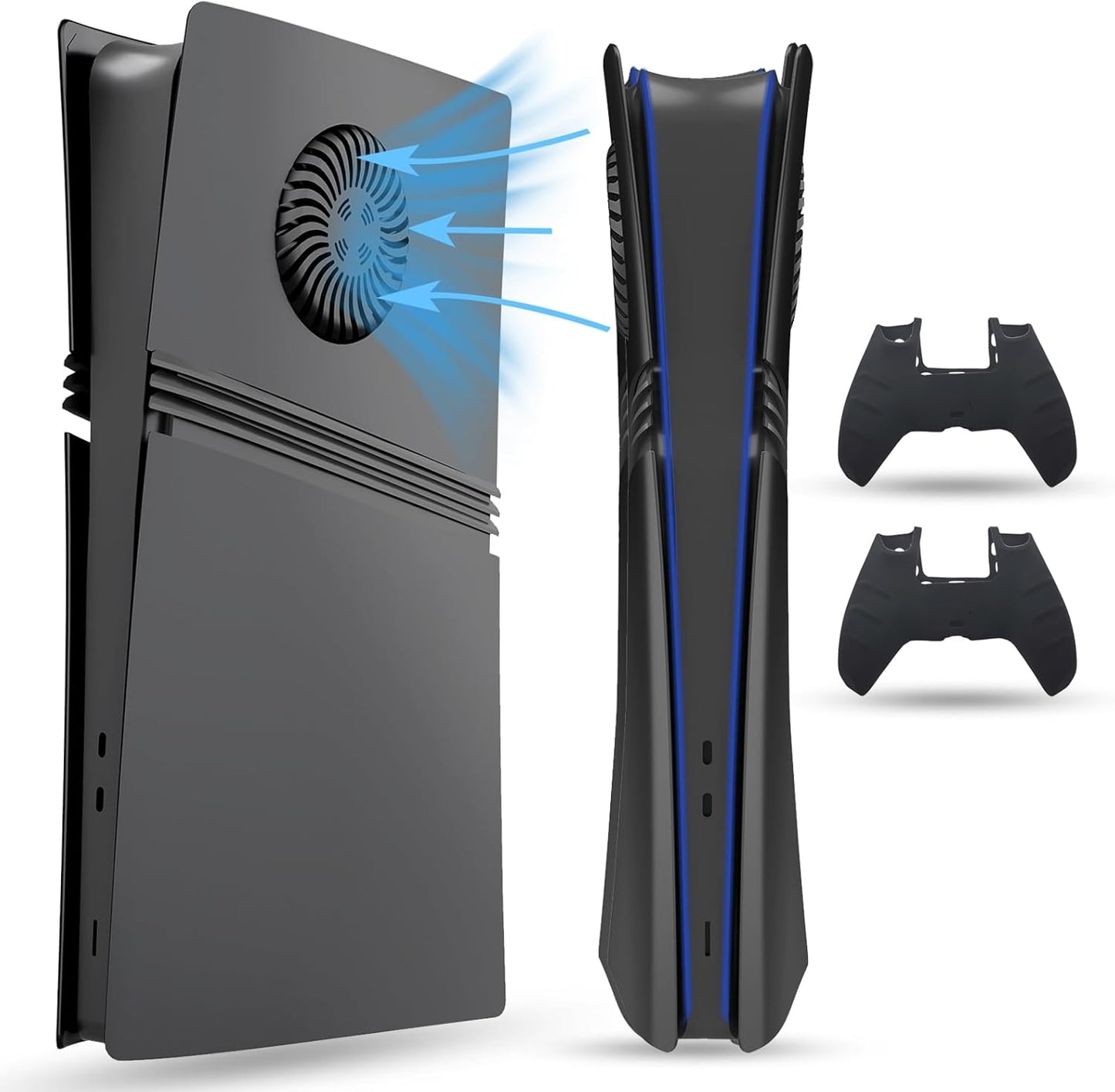 PEYANZ Faceplate for PS5 Pro with Extra Controller Covers