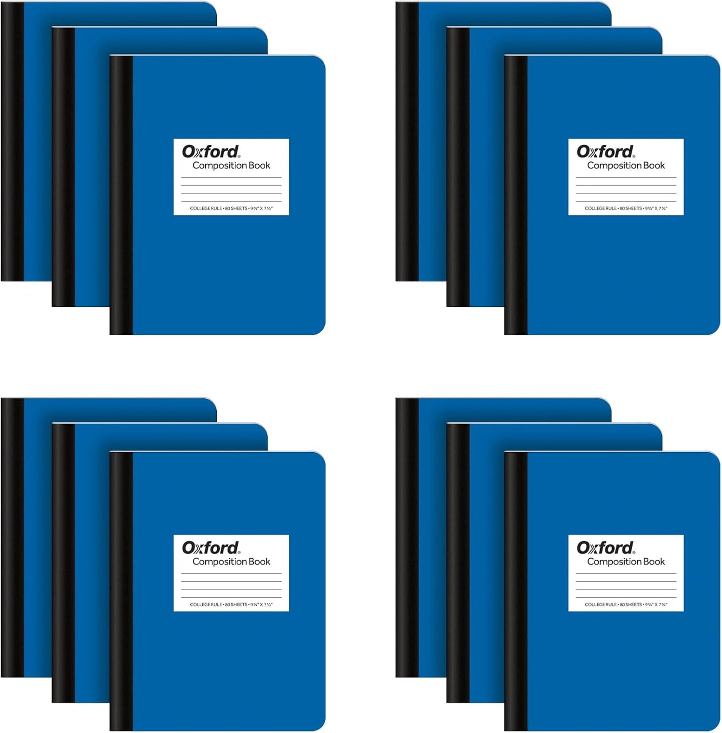 Oxford College Ruled Notebooks 12-Pack - School Essentials!