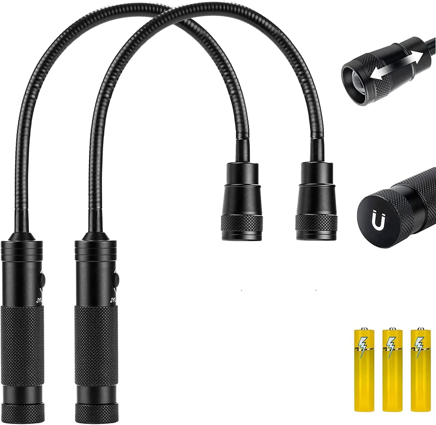 2 Pack LED Work Light with Magnetic Base for Versatile Use