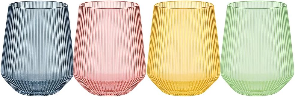 Elegant 40 Count Stemless Plastic Wine Glasses for Any Occasion