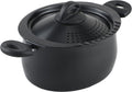 Bialetti 5.5-Quart Nonstick Aluminum Pasta Pot with Strainer Lid