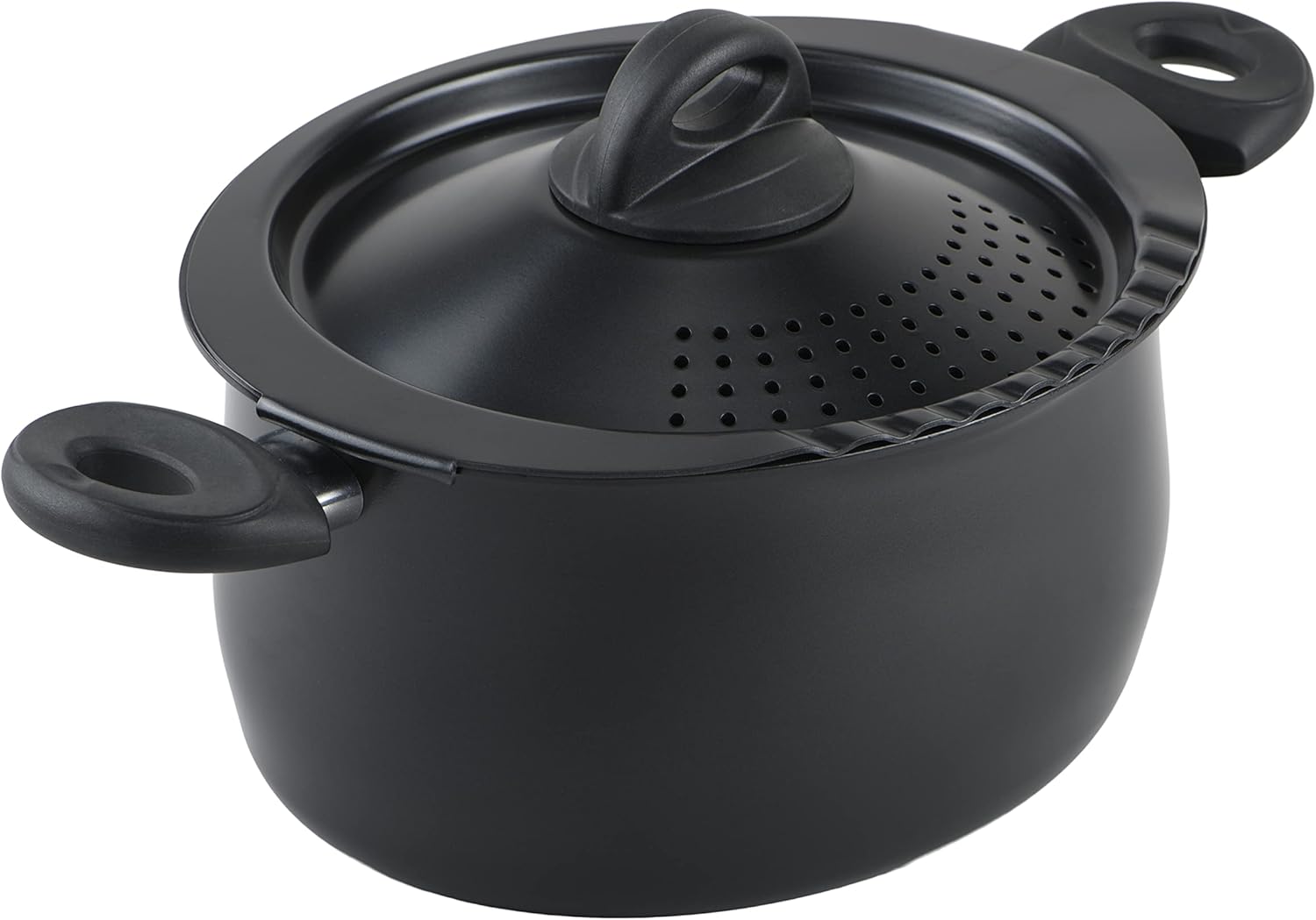 Bialetti 5.5-Quart Nonstick Aluminum Pasta Pot with Strainer Lid