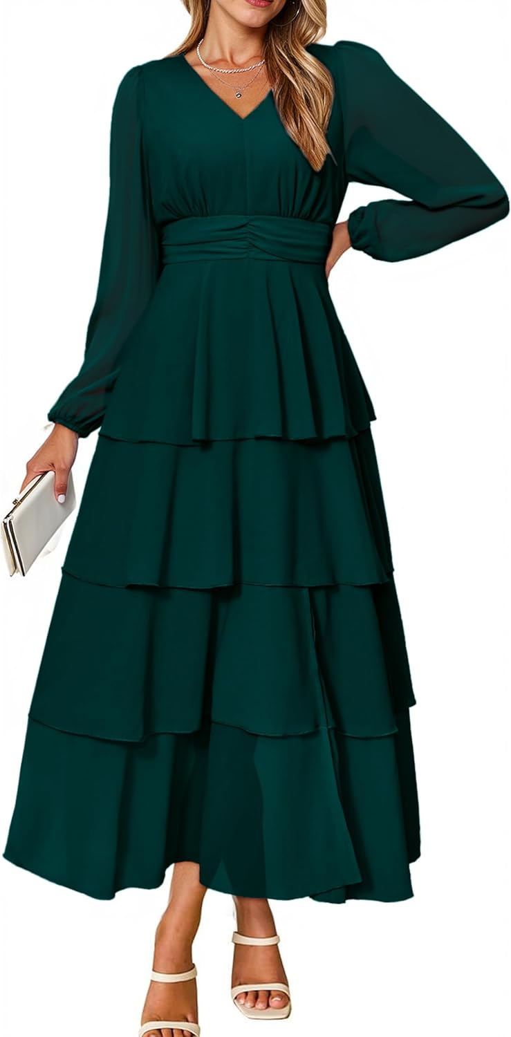 BerryGo Womens Flowy Maxi Dress for Elegant Occasions
