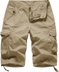 Women's Cotton Cargo Bermuda Shorts - Multi-Pocket Twill Fit