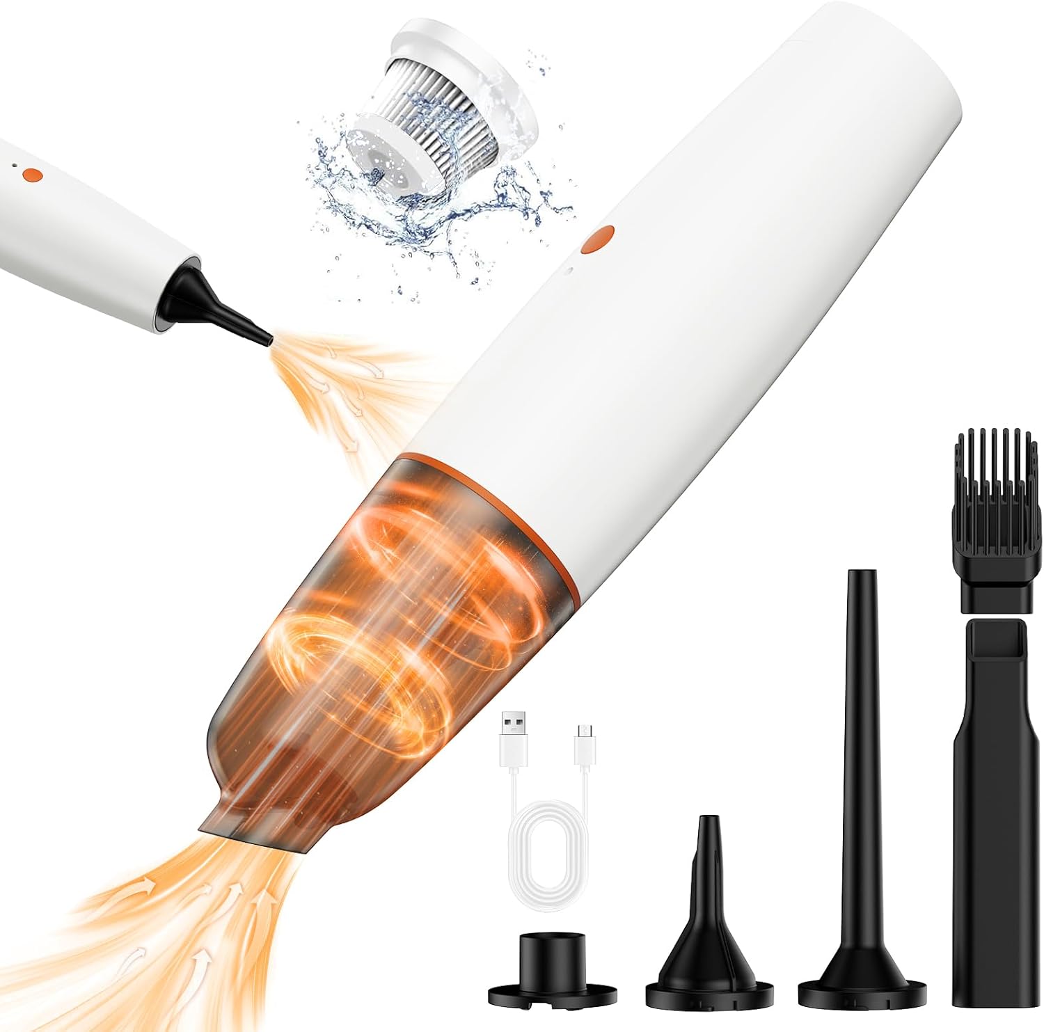 MARLALL Cordless Car Vacuum: 20000PA Strong Suction!
