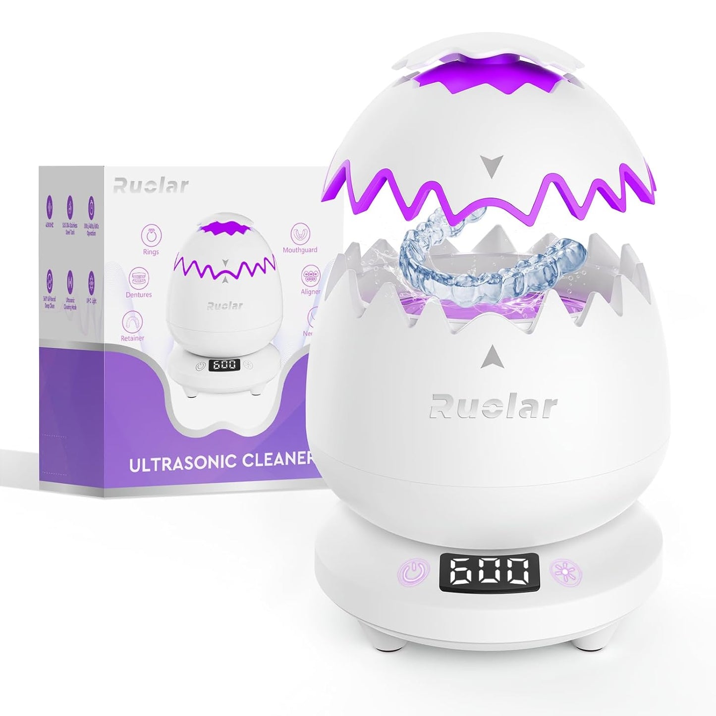 Ultrasonic Retainer Cleaner Machine for Dentures and Jewelry
