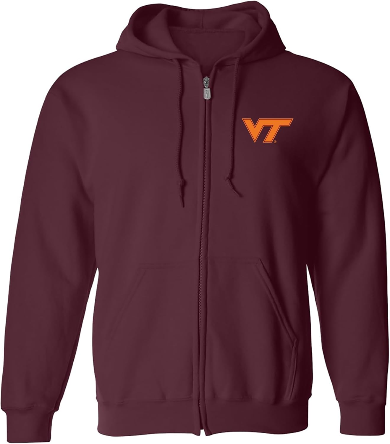 NCAA Primary Logo Full Zip Hoodie for Virginia Tech Fans