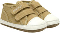 Robeez Joey Tan Canvas Baby First Kicks Sneakers - Flexible Grip