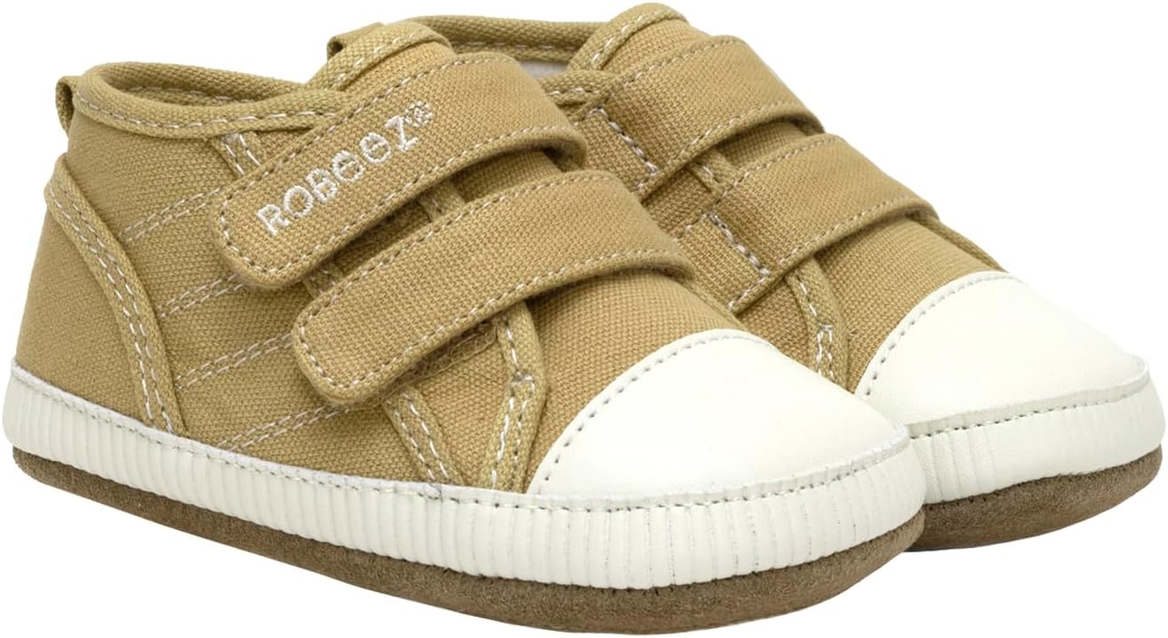 Robeez Baby Boys First Kicks Slip Resistant Shoes for Toddlers