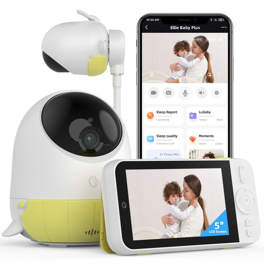 Ellie Baby Pro: AI Video Monitor, Two-Way Control, Sleep Analysis