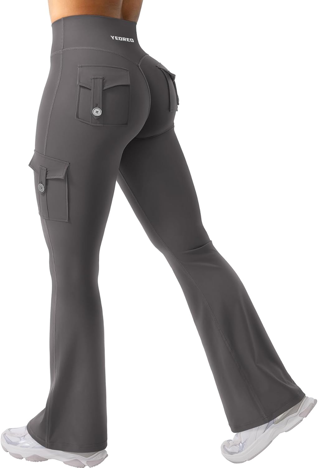 YEOREO CoreFlex Women Workout Flare Leggings with Pockets