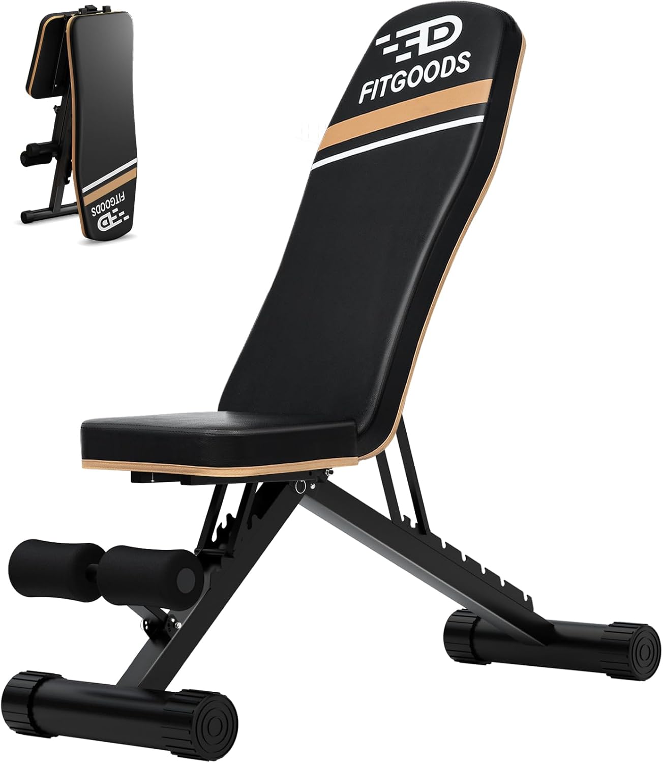 Assemble-Free Foldable Weight Bench for Home Gym Training