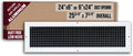 24x6 Eggcrate Return Air Grille - Low Noise High Airflow