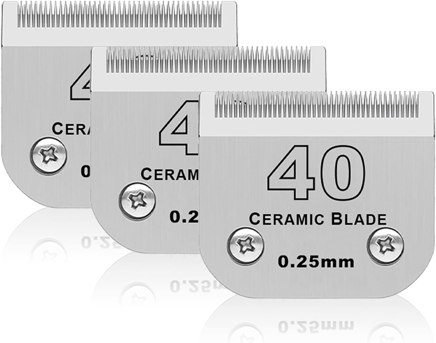 3 Pack 40# Detachable Pet Dog Grooming Ceramic Blades Review