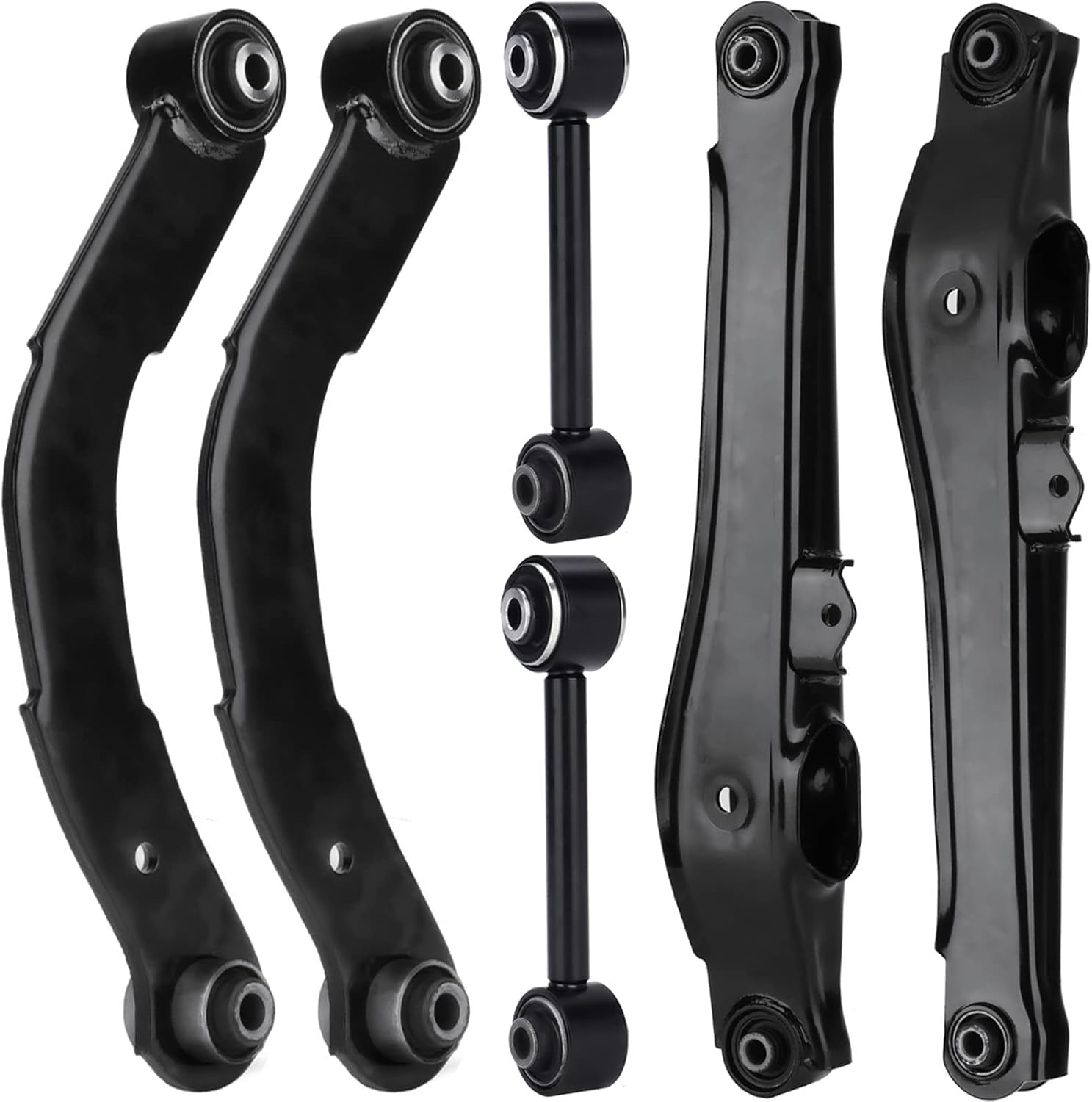 6 PCS Rear Upper Lower Control Arms Suspension Kit for Dodge Jeep
