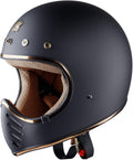 Royal H01 Full Face Motorcycle Helmet - Retro Classic Style