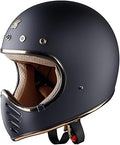 Royal H01 Full Face Motorcycle Helmet - Classic Retro Style