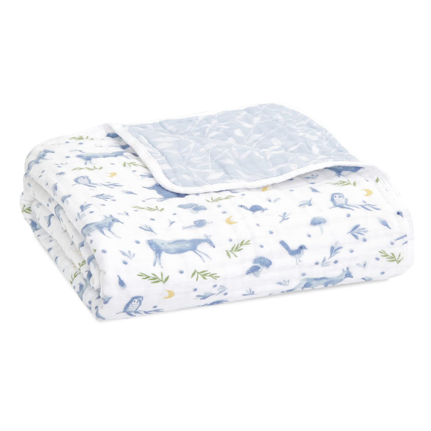 Organic Cotton Muslin Baby Blanket for Newborns and Toddlers
