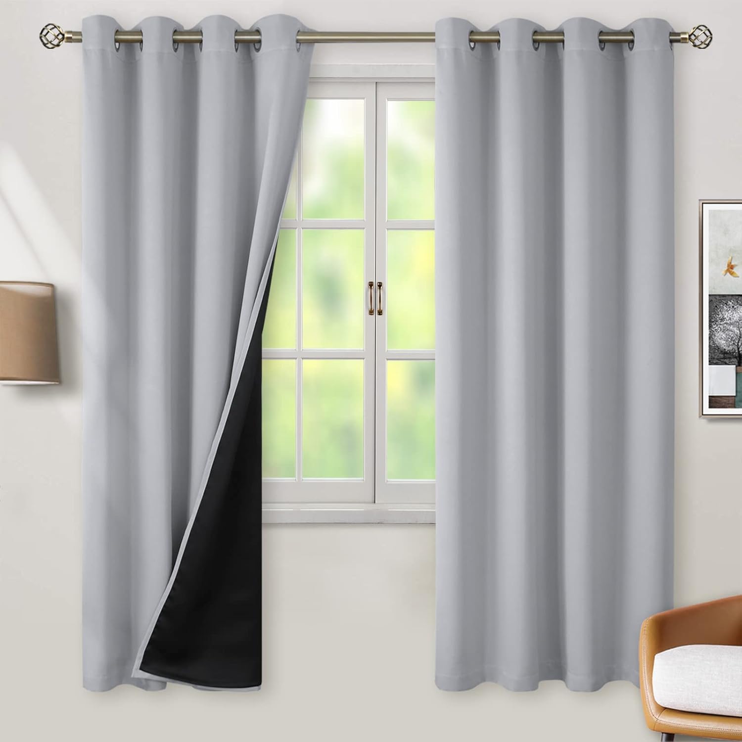BGment Thermal Insulated Blackout Curtains for Bedroom