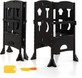 Costzon Toddler Tower Foldable Kitchen Step Stool - Safe, Adjustable