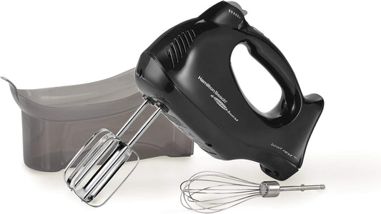 Powerful 6-Speed Hand Mixer with Snap-On Storage Case