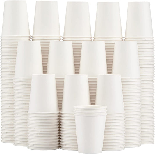 Lamosi 300 Pack 8 oz Disposable Coffee Cups - Hot/Cold Beverage Cups